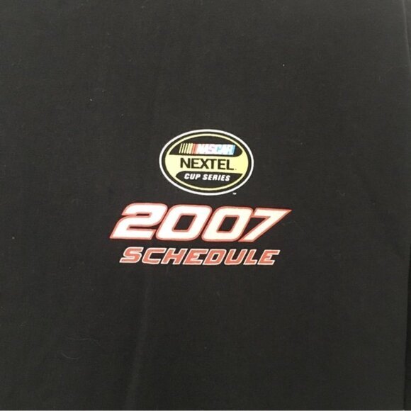 Nascar Black Nextel Cup Series 2007 Schedule T-Shirt - Picture 3 of 7